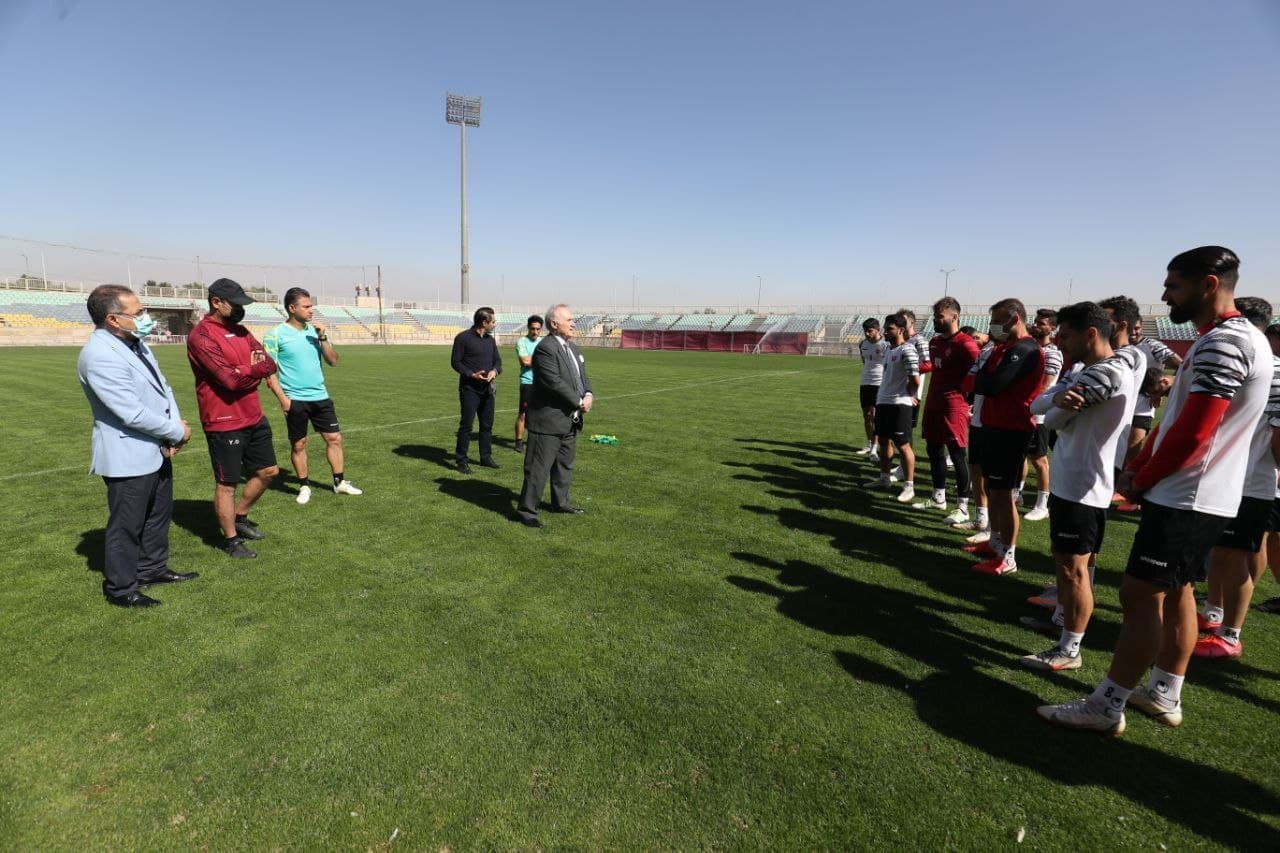حسین کلانی در تمرین پرسپولیس: هنوز هم امید اول قهرمانی هستید