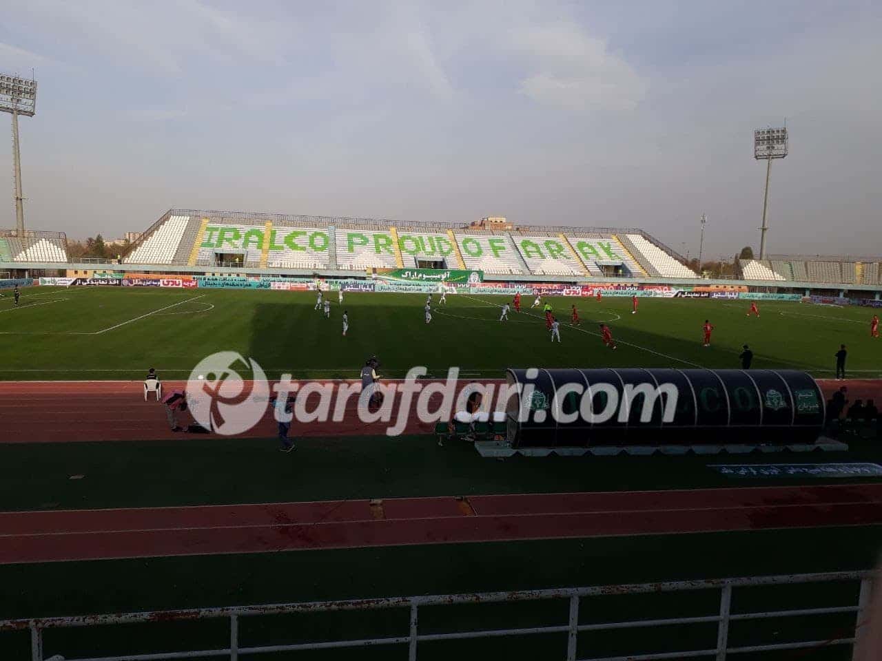 فیلمبرداری عجیب بازی آلومینیوم اراک - پرسپولیس