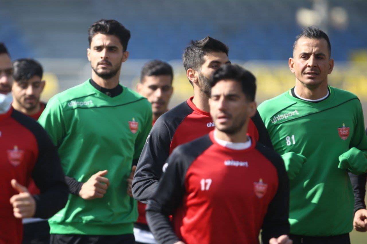 حضور احمد گوهری در تمرین پرسپولیس / عکس