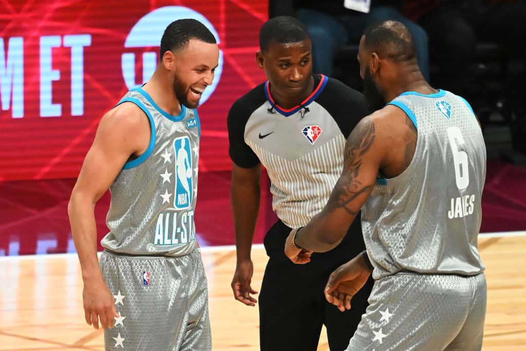 آل استار NBA | تیم لبران 163-160 تیم دورانت؛ پیروزی تیم پادشاه با 50 امتیاز استف