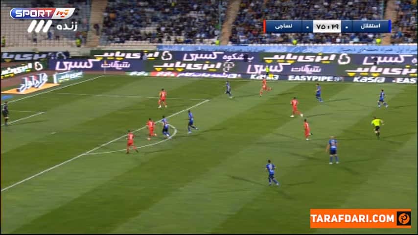 دو موقعیت گلزنی خوبی که آمانوف مقابل نساجی از دست داد (استقلال 0-0 نساجی)