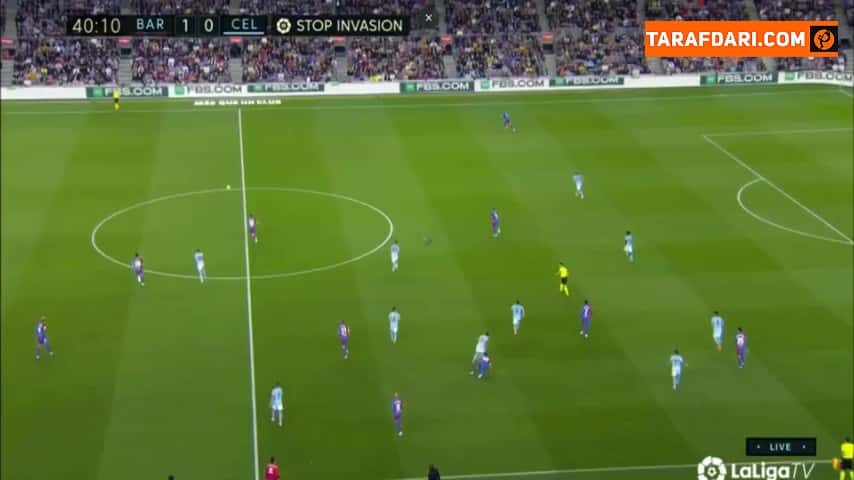 گل پیر امریک اوبامیانگ به سلتاویگو (بارسلونا 2-0 سلتاویگو)