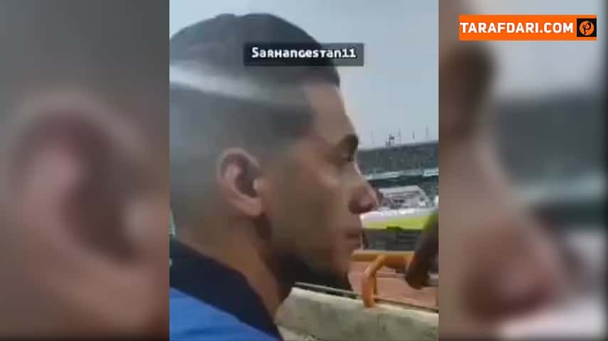 جیمی جامپ بازی استقلال و نفت مسجد سلیمان لحظاتی پیش از ورود به زمین / فیلم
