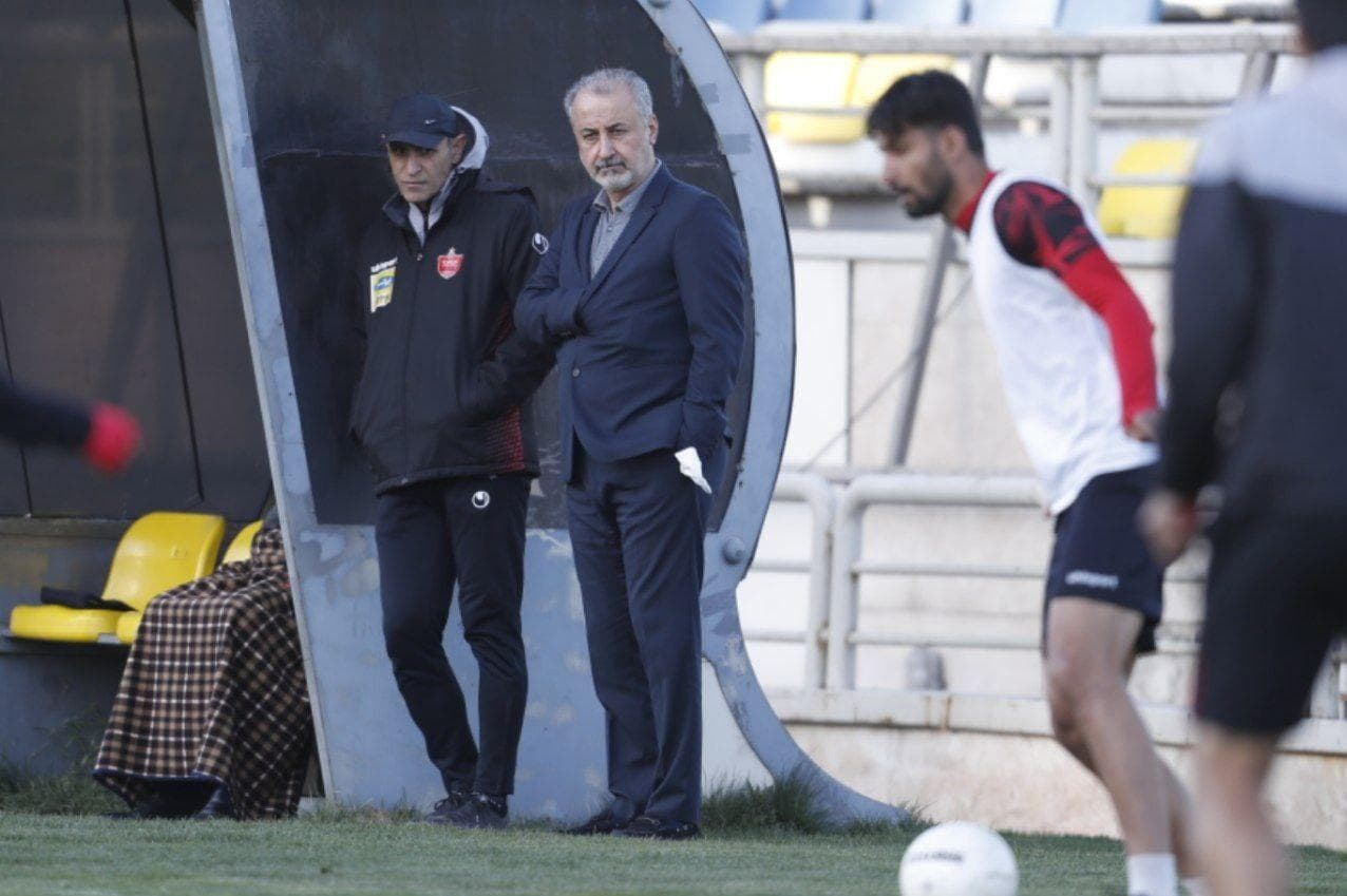 تمرین امروز عصر پرسپولیس با حضور مدیرعامل برگزار شد