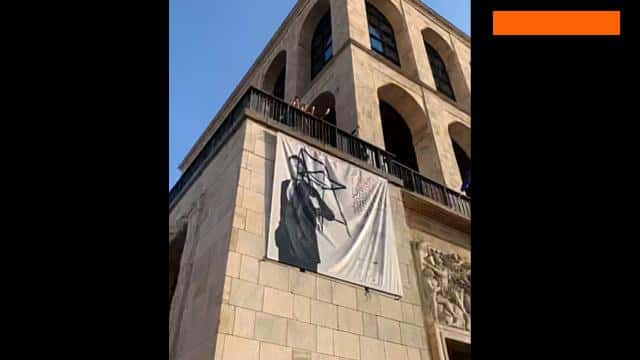 حضور سیلویو برلوسکونی در جشن قهرمانی میلان / فیلم