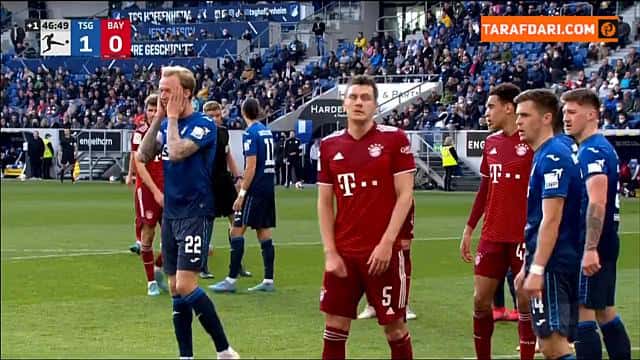 گل روبرت لواندوفسکی به هوفنهایم (هوفنهایم 1-1 بایرن مونیخ)