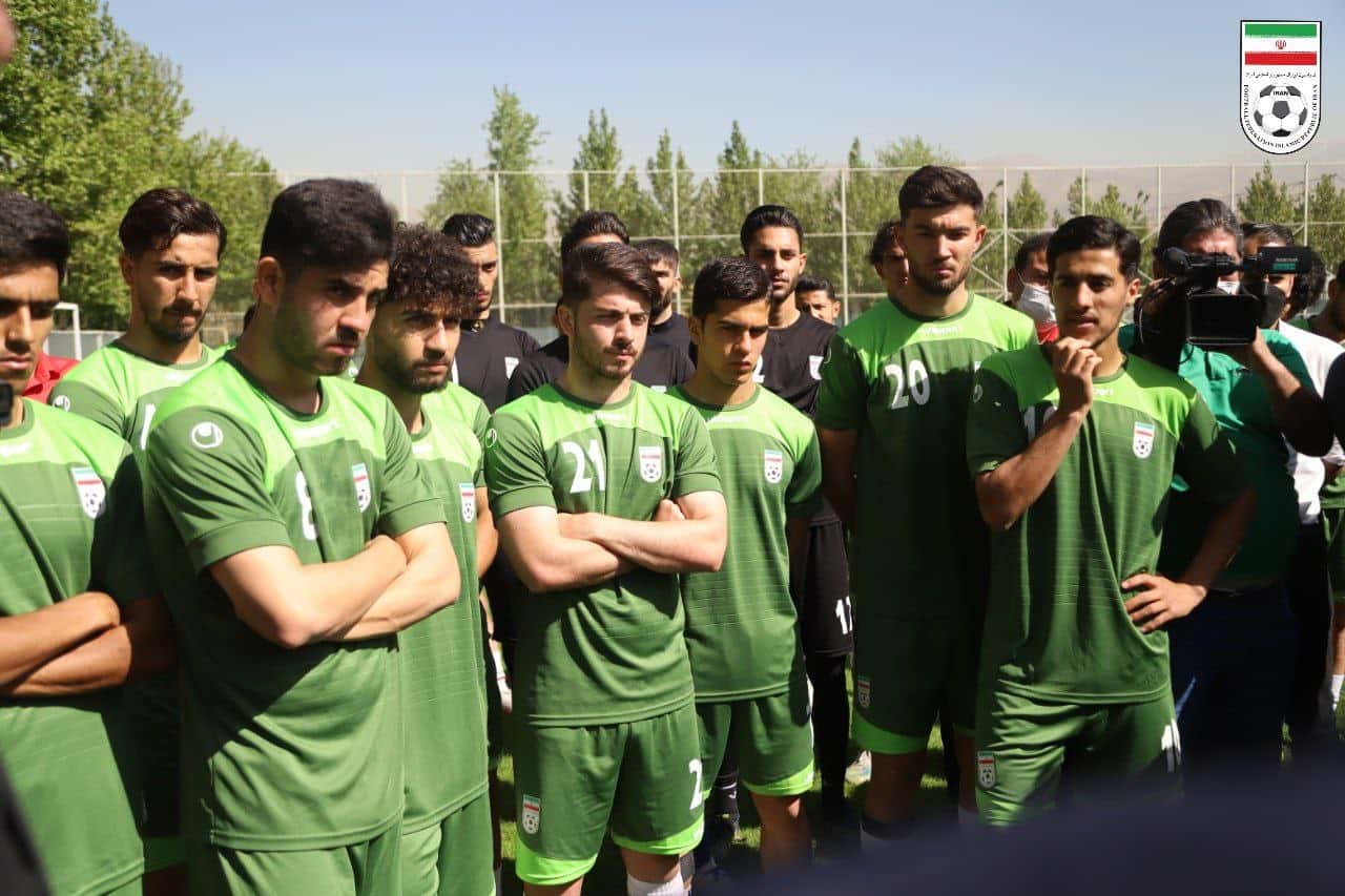 تیم ملی امید امروز یک نوبت تمرین می کند