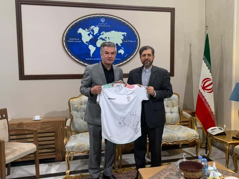 دیدار استیلی با سخنگوی وزارت خارجه درباره بازی ایران - کانادا