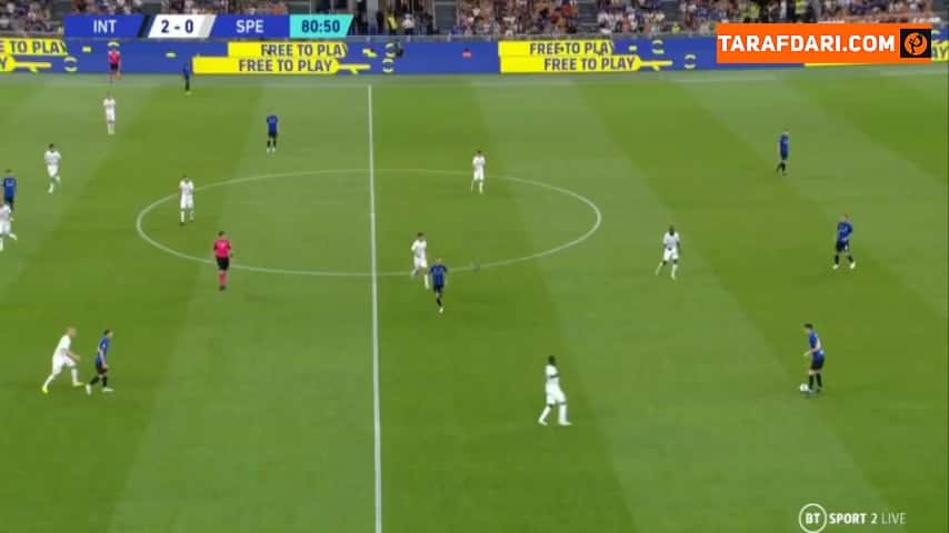 گل خواکین کوریا به اسپتزیا (اینتر 3-0 اسپتزیا)