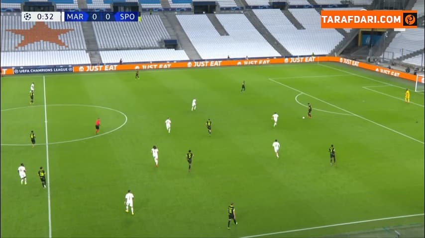 خلاصه بازی مارسی 4-1 اسپورتینگ لیسبون (لیگ قهرمانان اروپا - 2022/23)