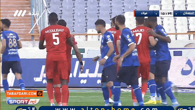 گل مجید علیاری به استقلال (استقلال 0-1 فولاد)