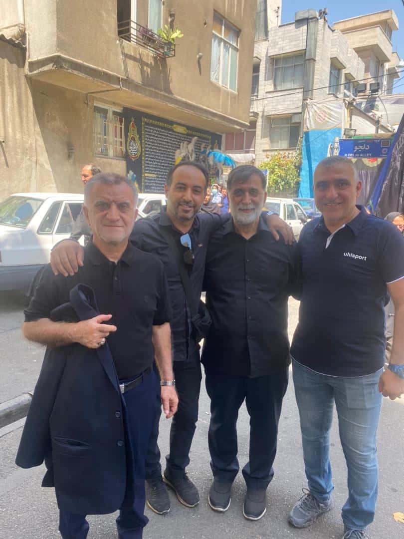 آجورلو و پیشکسوتان فوتبال در عزاداری عاشورا + تصاویر