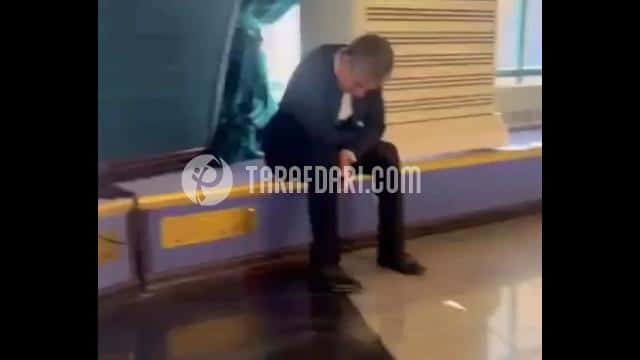وضعیت حسن کامرانی فر دبيرکل فدراسیون فوتبال دقایقی پیش از شروع مجمع انتخاباتی فدراسیون فوتبال / فیلم
