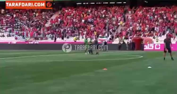 خوش و بش کار فنی خارجی دوتیم فولاد خوزستان و پرسپولیس تهران / فیلم