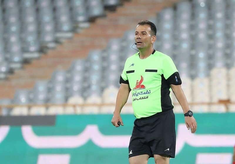 اضافه وزن عجیب داور دیدار پرسپولیس و مس کرمان / عکس