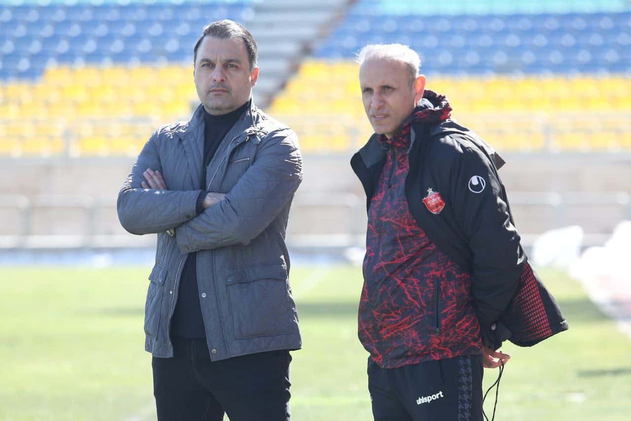 حضور معاون درویش در تمرین امروز پرسپولیس