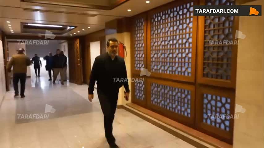 حضور افشین پیروانی در مراسم یادبود مرحوم کریم باوی / فیلم