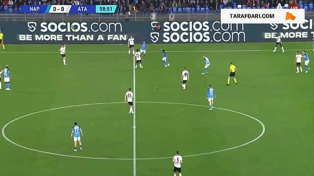 گل انفرادی تماشایی خویچا کواراتسخلیا به آتالانتا (ناپولی 1-0 آتالانتا)