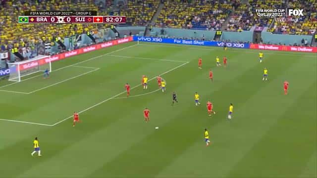 گل کاسمیرو به سوئیس (برزیل 1-0 سوئیس)