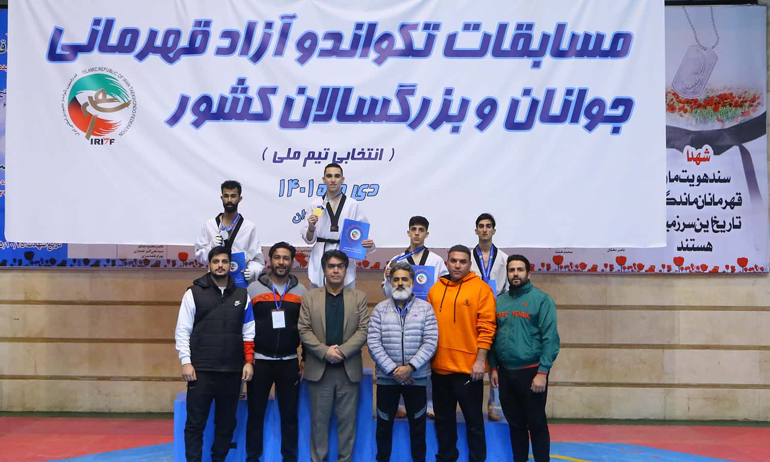 تکواندو آزاد قهرمانی کشور| سروش حسینی؛ طلایی روز نخست