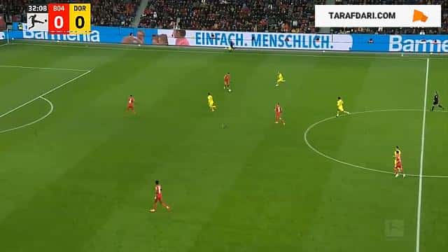 گل کریم آدیمی به بایرلورکوزن (بایرلورکوزن 0-1 دورتموند)