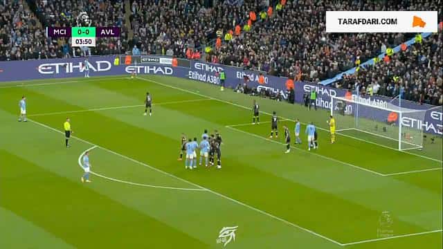 گل رودری به استون ویلا (منچسترسیتی 1-0 استون ویلا)