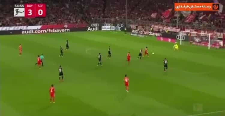 گل سادیو مانه به فرایبورگ ( بایرن مونیخ 4-0 فرایبورگ )