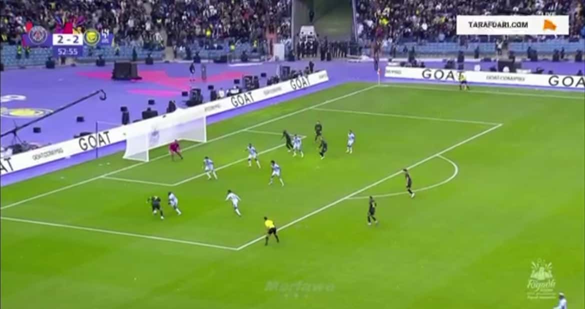 گل سرخیو راموس به منتخب النصر و الهلال ( پاری سن ژرمن 3-2 منتخب النصر و الهلال )