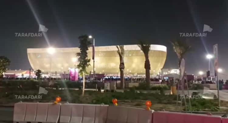 گزارش اختصاصی طرفداری از بیرون ورزشگاه لوسیل، محل برگزاری بازی آرژانتین - کرواسی / فیلم