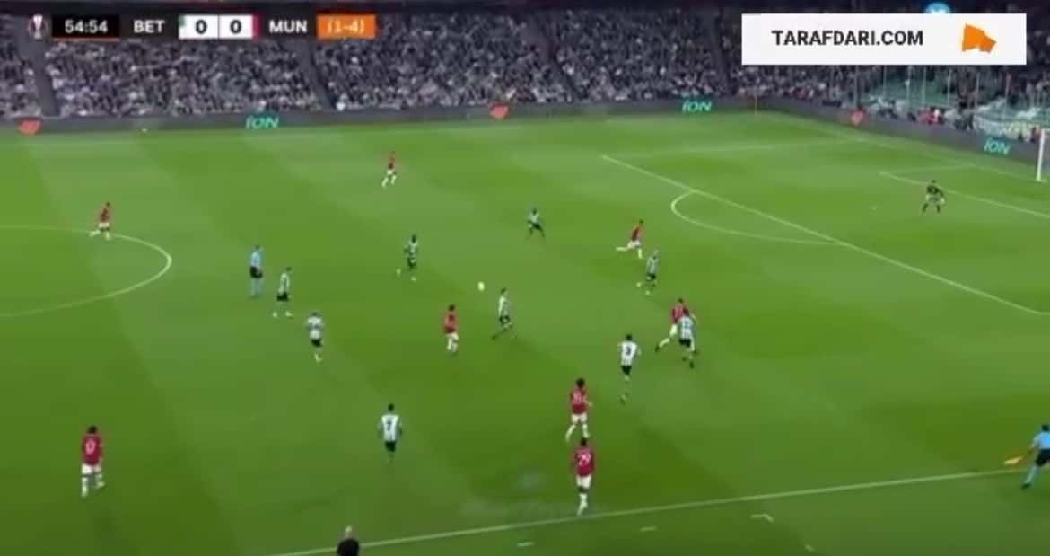 گل زیبای مارکوس رشفورد به بتیس (بتیس 0-1 منچستر یونایتد)