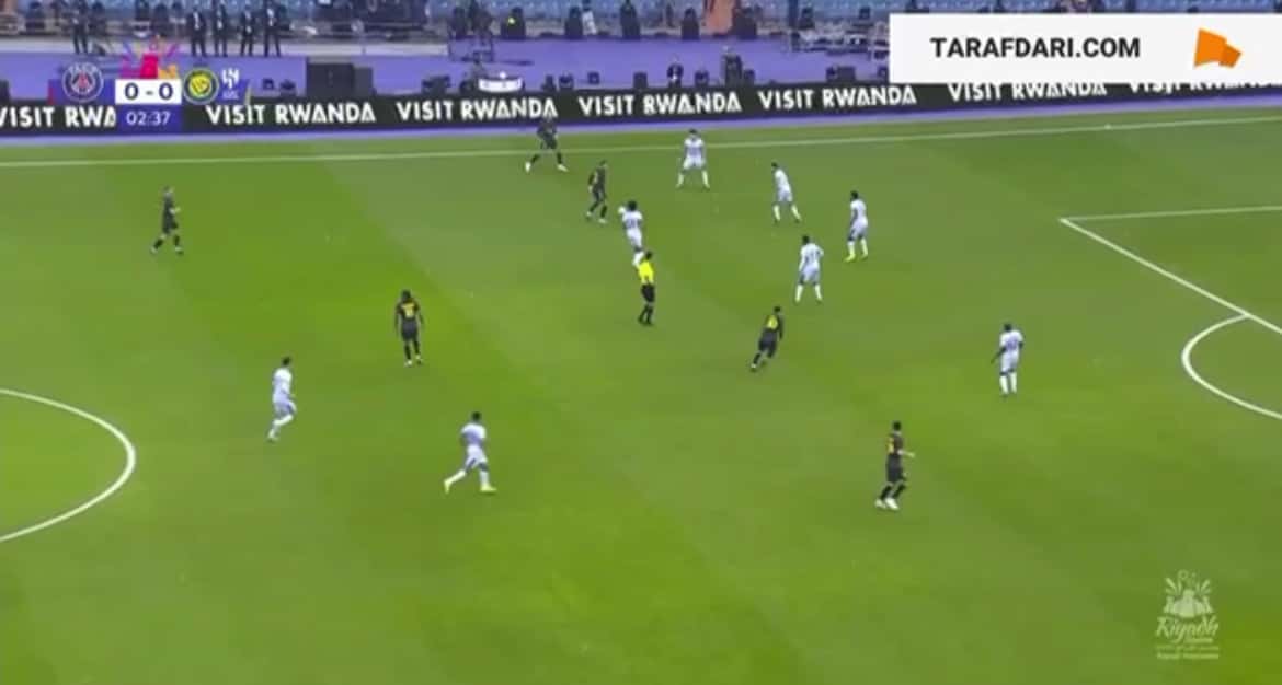 گل لیونل مسی به منتخب النصر و الهلال ( پاری سن ژرمن 1_0 منتخب النصر و الهلال )