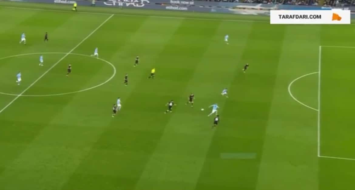 گل ارلینگ هالند به برنلی (منچسترسیتی 1-0 برنلی)