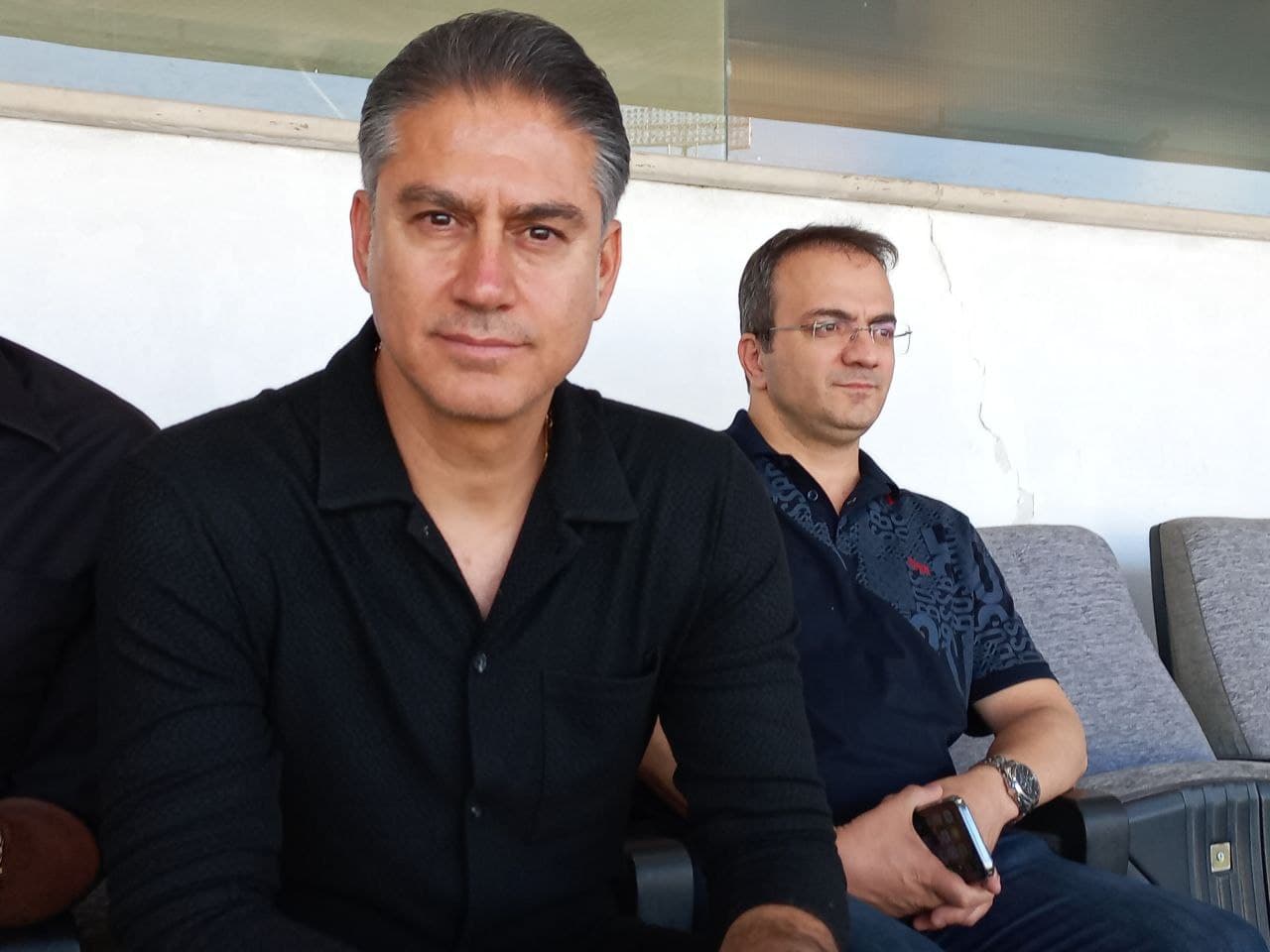 حمید مطهری تماشاگر بازی پرسپولیس و پیکان