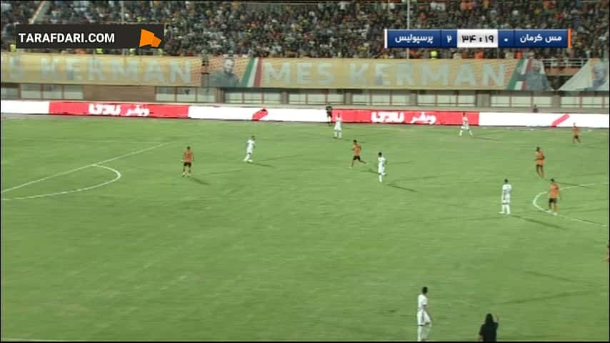 مهدی ترابی و از دست دادن موقعیت تک به تک گلزنی مقابل مس کرمان (مس کرمان 0-2 پرسپولیس)