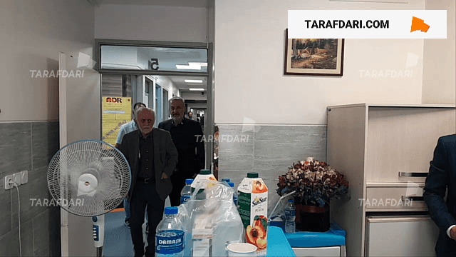 عیادت درویش و خوردبین از بیرانوند / فیلم
