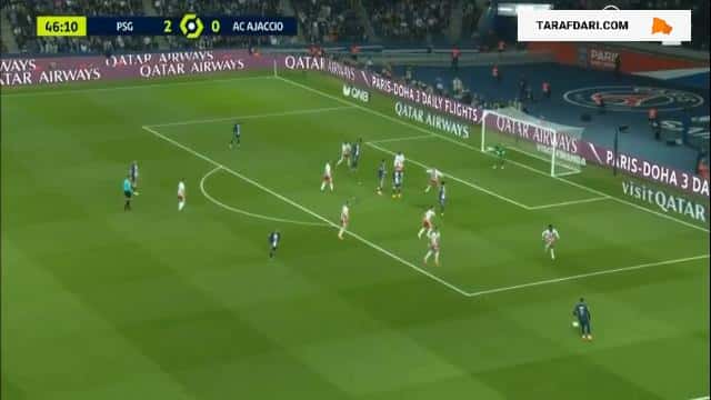 گل کیلیان ام باپه به آژاکسیو (پاری سن ژرمن 3-0 آژاکسیو)