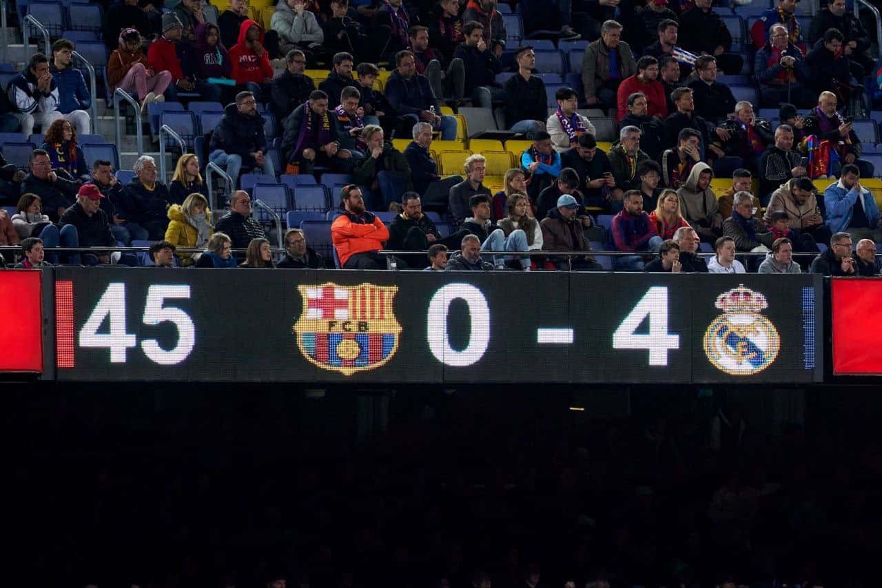 برتری 4-0 مقابل بارسلونا، بهترین برد رئال مادرید در ال کلاسیکو طی 28 سال اخیر