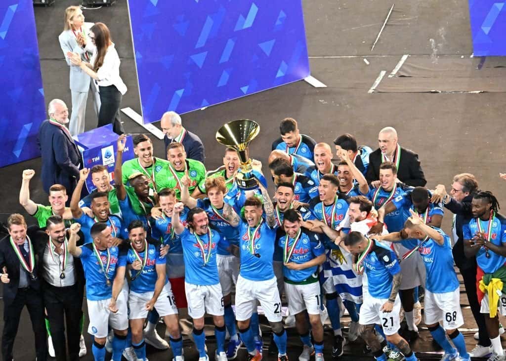 جشن قهرمانی ناپولی در سری آ 23-2022 / عکس