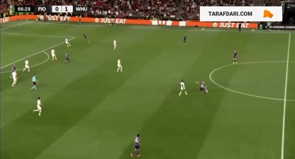 گل بوناونتورا به وست هم (فیورنتینا 1-1 وست هم)