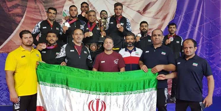 مسابقات جهانی ناشنوایان | نایب قهرمانی تیم کشتی فرنگی ایران