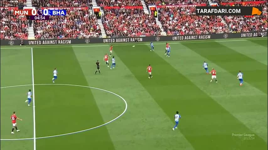 خلاصه بازی منچستریونایتد 1-3 برایتون (لیگ برتر انگلیس - 2023/24)