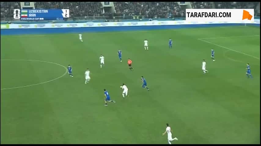 گل ایگور سرگیف به ایران (ازبکستان 2-2 ایران)