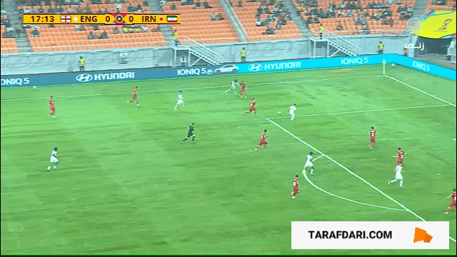 واکنش تماشایی آرشا شکوری مقابل انگلیس (انگلیس 0-0 ایران)