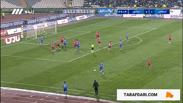 گل گوستاوو بلانکو به تراکتور (استقلال 2-0 تراکتور)