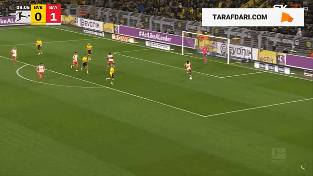 گل هری کین به دورتموند (دورتموند 0-2 بایرن مونیخ)