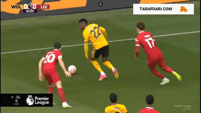 گل چانگ به لیورپول (وولورهمپتون 1-0 لیورپول)