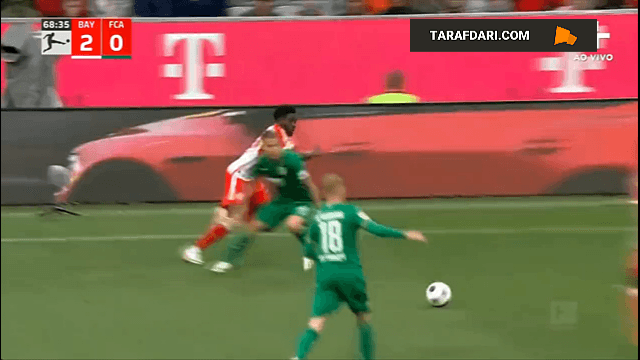 گل دوم هری کین به آگزبورگ (بایرن مونیخ 3-0 آگزبورگ)