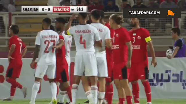 گل اول الشارجه به تراکتور (تراکتور 0-1 الشارجه)