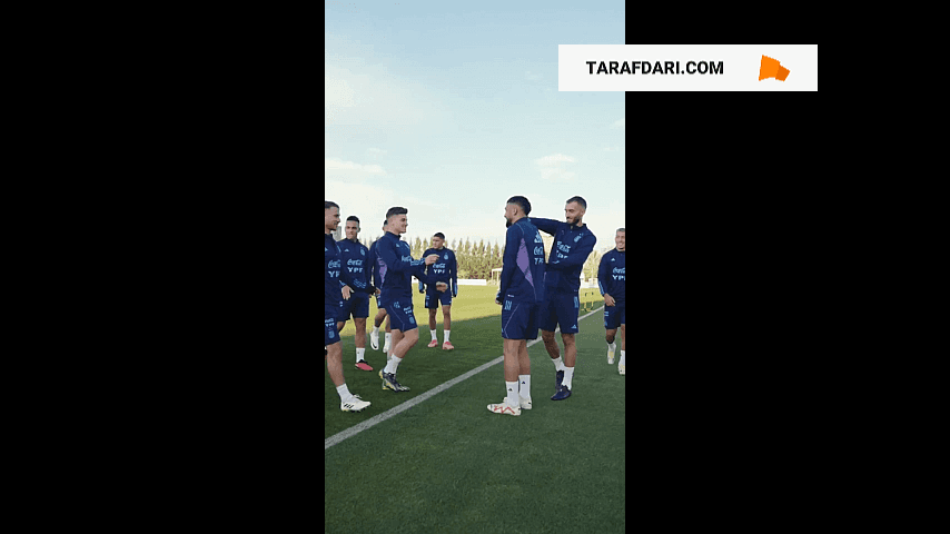 تمرینات آماده سازی تیم ملی آرژانتین برای دیدار با بولیوی در مقدماتی جام جهانی 2026 / فیلم
