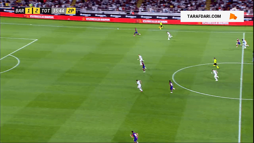 گل فران تورس به تاتنهام (بارسلونا 2-2 تاتنهام)